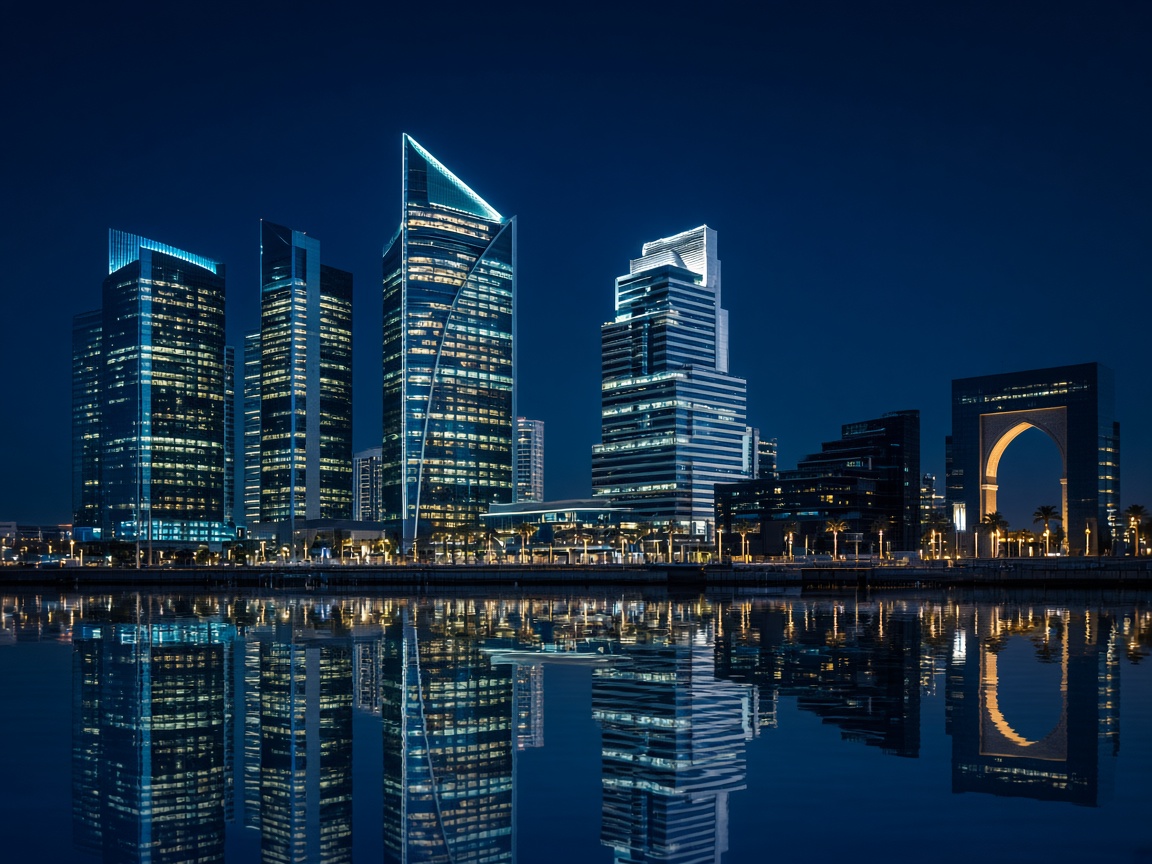 Dubai financial district at night — strategy, operations and technology advisory